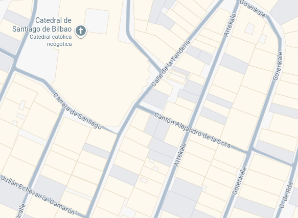 Mapa de ubicación del restaurante MuTopia en Artekale 37, Bilbao